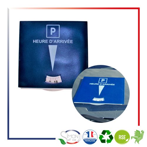 DISQUE DE STATIONNEMENT
AVEC SA COUVERTURE PVC-IMPRESSION VERSO 1 COULEUR - 1