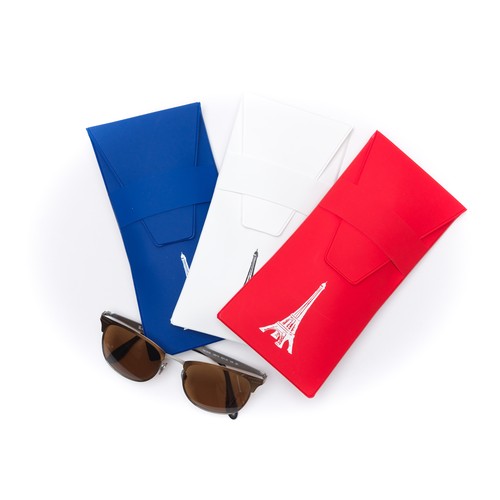 ETUI A LUNETTES FERMOIR AVEC PASSANT MONO-MATERIAU - PERSONNALISATION LOGO 1 COULEUR SUR RABAT - 3