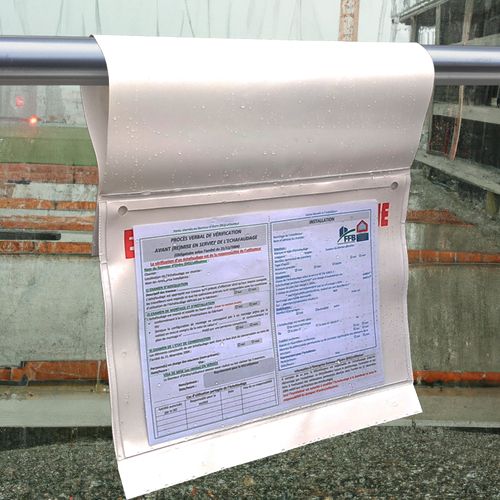 POCHETTE ÉCHAFAUDAGE POUR LE BÂTIMENT - Impression 1 à 4 couleurs - 2