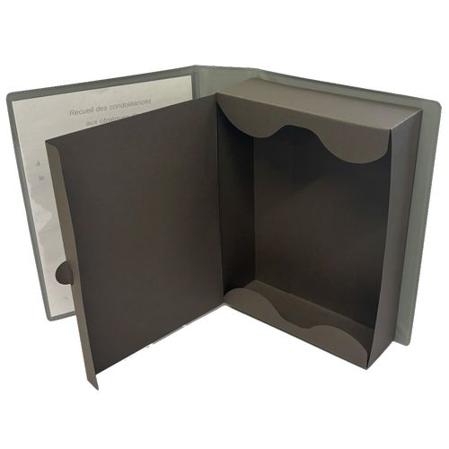 Boites à cartes grand modèle soudées
velours classique ou bicolor - 1