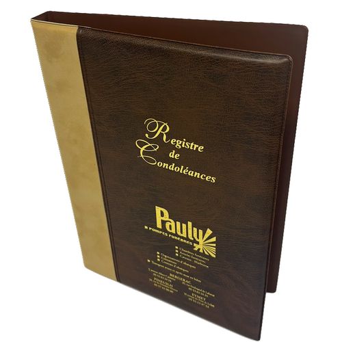 Registre à anneaux bicolor simili - 1