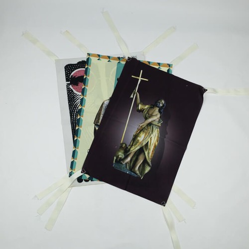 Fanion en polyester RPET A3 avec impression en quadrichromie thumbnail 6