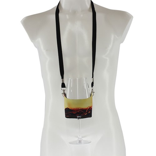 Porte-verre lanyard grand format - polyester fullcolor thumbnail 7