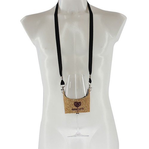 Porte-verre lanyard grand format - polyester fullcolor thumbnail 5