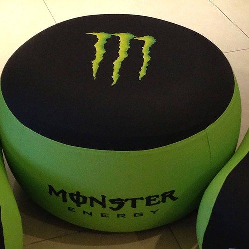 Housse pouf en polyester avec fermeture -full color thumbnail 4