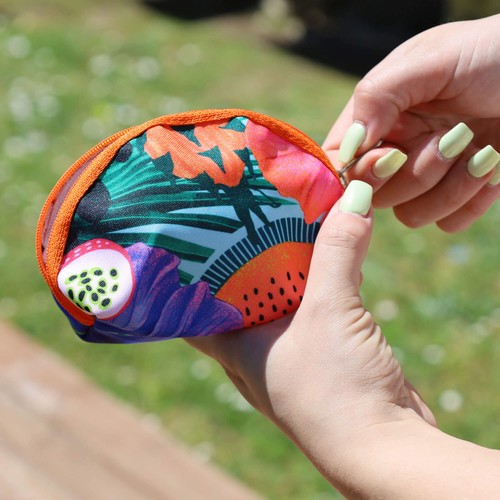 Mini sac tout en polyester RPET avec impression en quadrichr