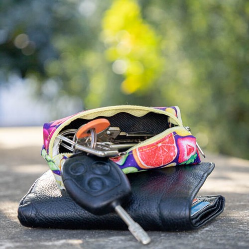 Porte-clés mini trousse - polyester full color