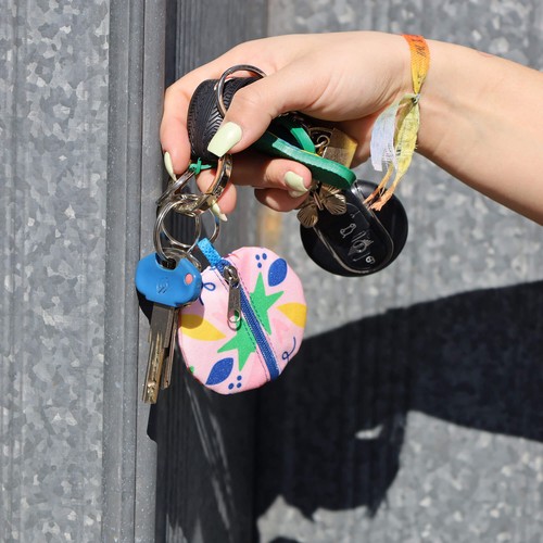 Porte-monnaie en polyester et sac porte-clés en tnt