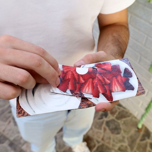 Set purse et porte-cartes sur tyvek, impression à toute coul