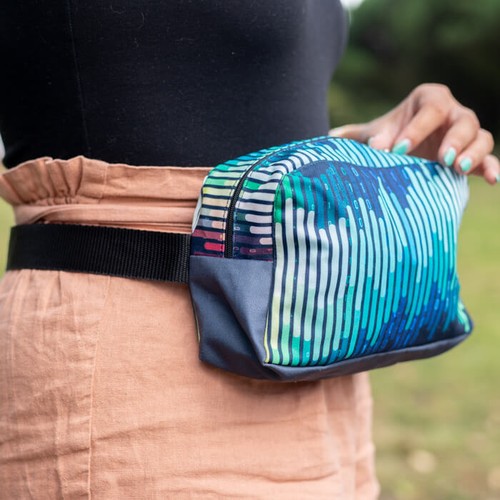 Sac ceinture en polyester plein imp