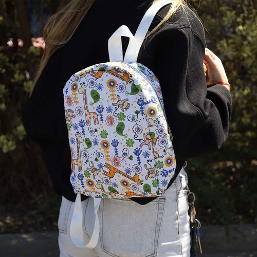 Petit sac à dos en polyester RPET avec impression en quadric thumbnail 11