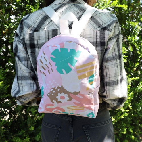 Petit sac à dos en polyester RPET avec impression en quadric thumbnail 9