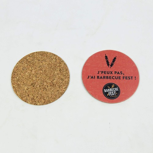 Sous verre/sous bock 2 mm diametre 8 cm - full color thumbnail 6
