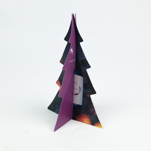 Sapin deNoël 20cm imprimé couleur 2 faces thumbnail 4
