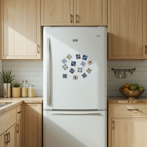 Aimants quadricolores 5x5cm