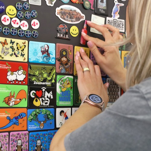 Magnet doming 5x10cm - full color