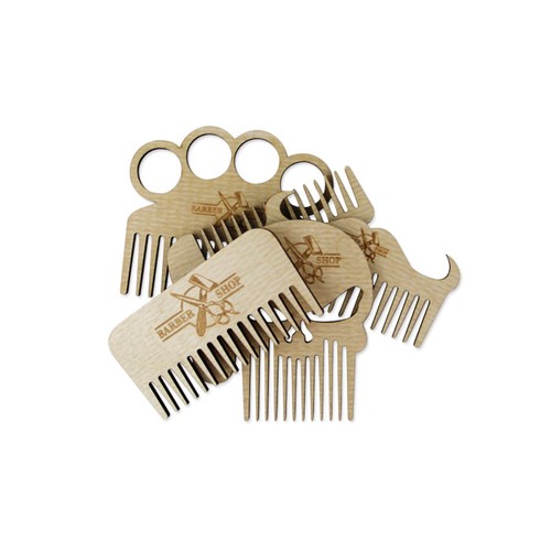 Peigne en bois gravé au laser thumbnail 5