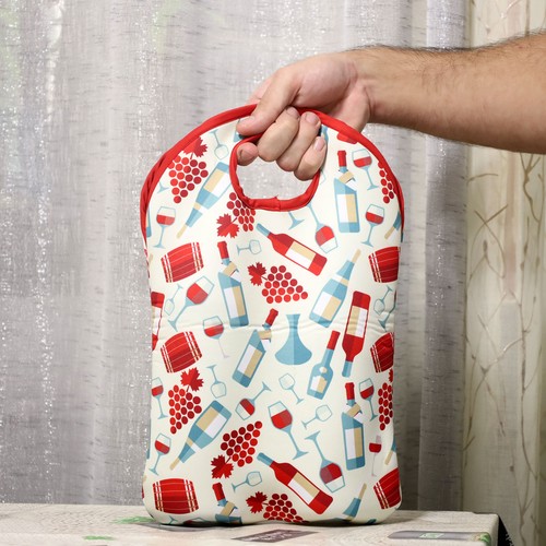 Sac pour 2 bouteilles enNéoprène full print