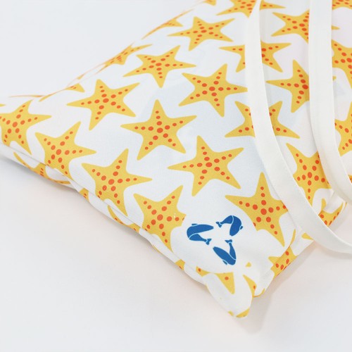 Sac avec poignées en polyester RPET avec impression en quadr