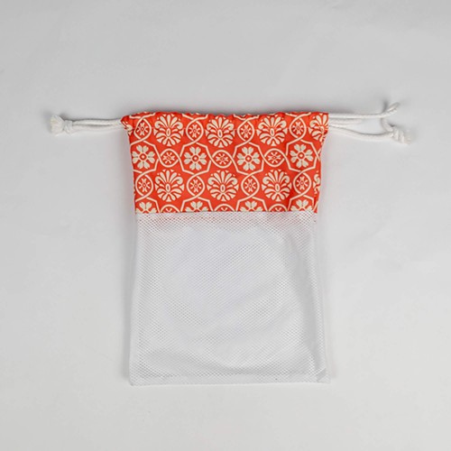 Petit sac à fruits avec cordon de serrage en mesh et imprimé thumbnail 5