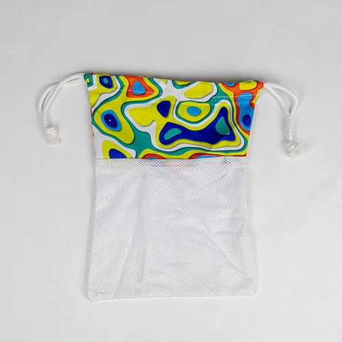 Petit sac à fruits avec cordon de serrage en mesh et imprimé thumbnail 8