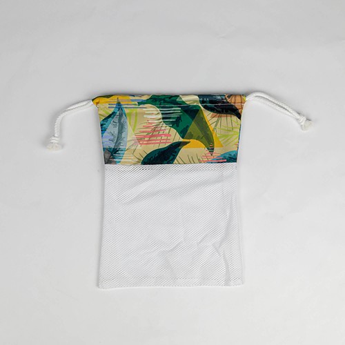 Petit sac à fruits avec cordon de serrage en mesh et imprimé thumbnail 10