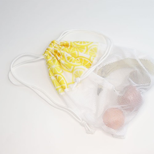 Sac cordon pour fruits en filet et polyester imp total thumbnail 7