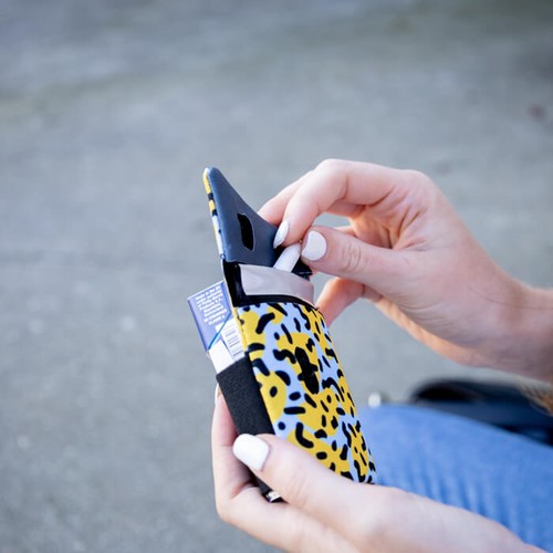 Housse de cendrier de poche en polyester avec doublure tnt