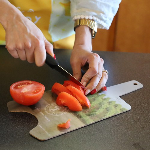 Planche de cuisine en liège et pp avec impression en quadric