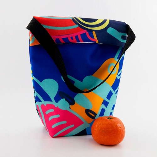 BOÎTE À LUNCH THERMIQUE MAIN-MAIN EN POLYESTER IMPRIMÉ QUAD thumbnail 6