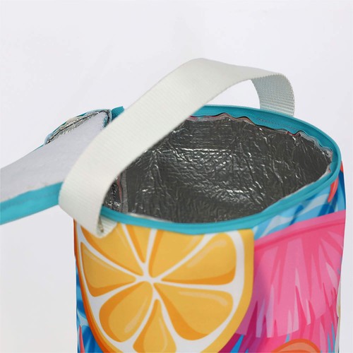 Grand cylindrique boîte de déjeuner en polyester avec revête thumbnail 4