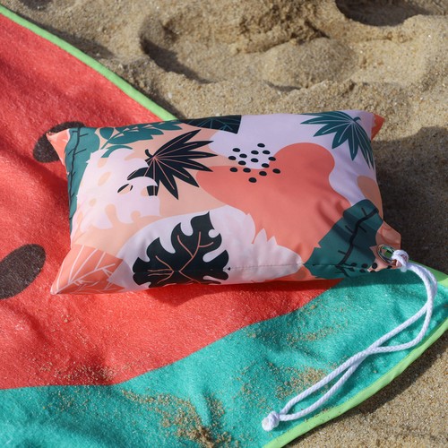 Coussin de plage en tissu imperméable à l´eau a/ remplissage