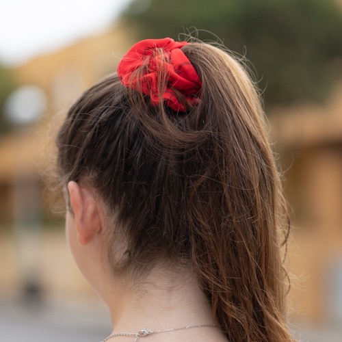 Élastique pour cheveux en polyester RPET avec impression en thumbnail 8