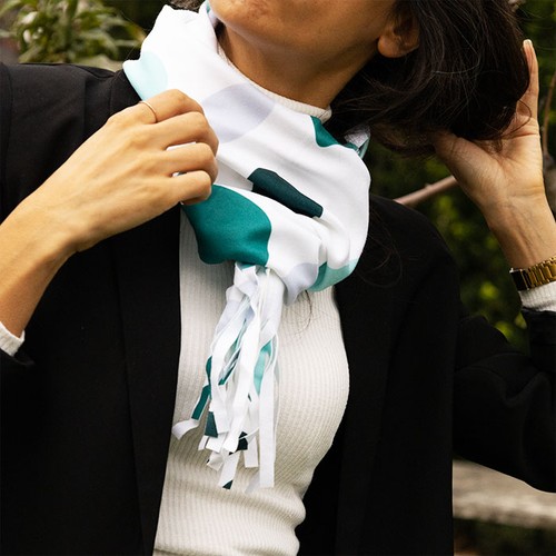 ÉCHARPE POLAIRE À LAMES D'IMPRESSION TOTALE 2 FACES