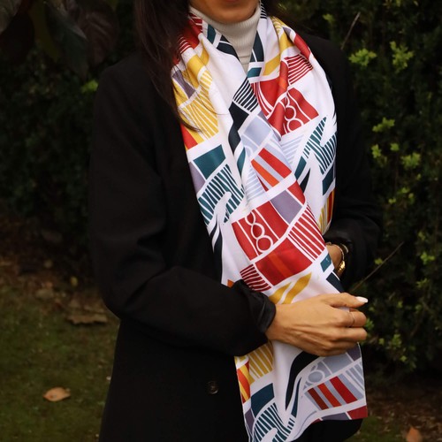 FOULARD POLAIRE IMPRIMÉ ENTIÈREMENT UN CÔTÉ