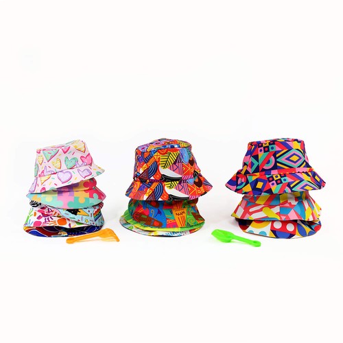 BONNET POLYESTER RÉVERSIBLE PANAMA thumbnail 7