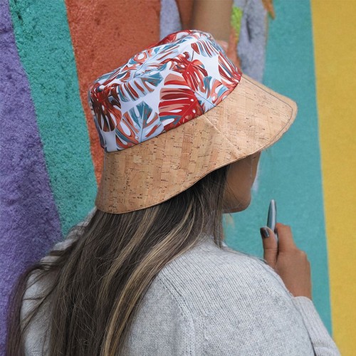 PANAMA RÉVERSIBLE EN POLYESTER ET CADRES EN LIÈGE INCLUS