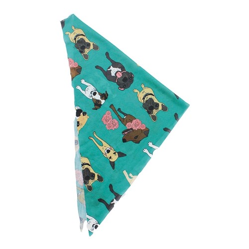 Foulard modele triangle touche coton - polyester full color thumbnail 14