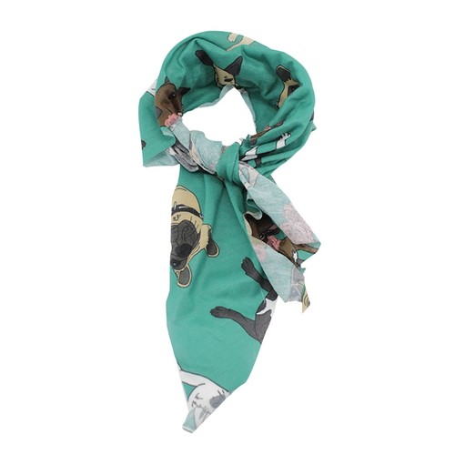 Foulard modele triangle touche coton - polyester full color thumbnail 8