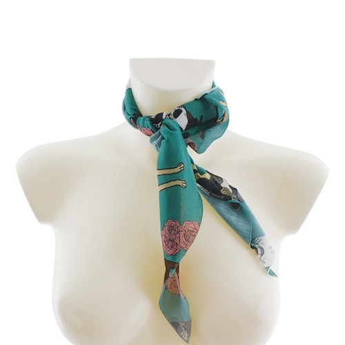 Foulard modele triangle touche coton - polyester full color thumbnail 12