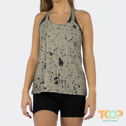 Chemisier femme à bretelles supérieures, polyester, imp. Le thumbnail 7