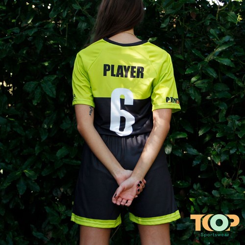 Short de sport top, polyester technique, imp. Le total thumbnail 7