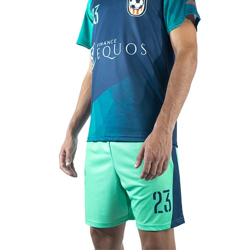 Short de sport top, polyester technique, imp. Le total thumbnail 4