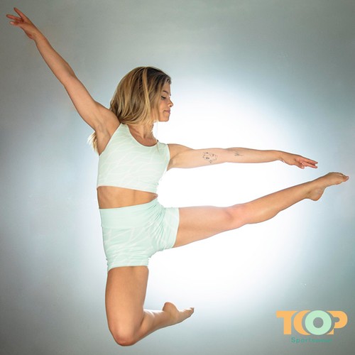 Top short de volley-ball pour femmes, polyester, imp. Le tot