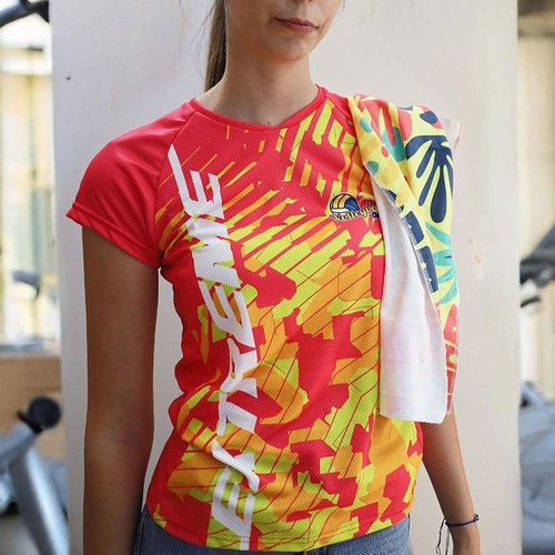Haut / t-shirt de sport femme, polyester, imp. Le total - Image 1