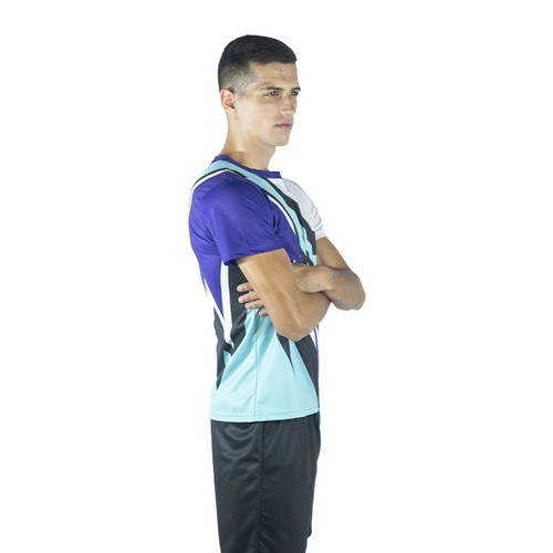 Top t-shirt de sport basique, tissu coton toucher thumbnail 4
