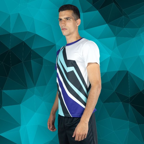 CAMISETA DEPORTIVA BÁSICA SUPERIOR, TEJIDO DE ALGODÓN TÁCTIL