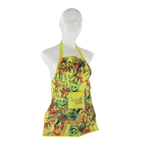 Tablier pour enfants en polyester RPET avec impression en qu