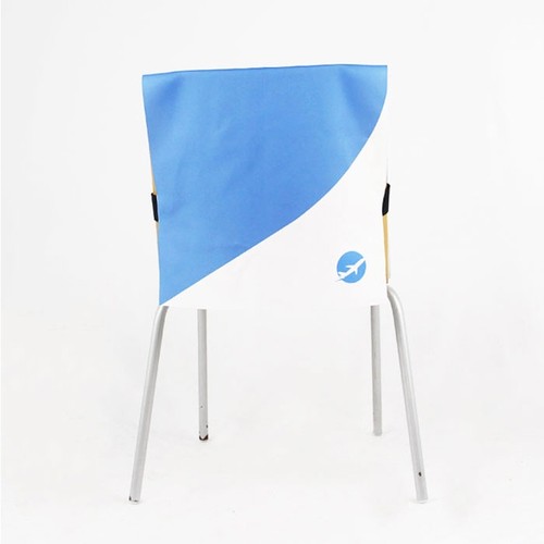 Housse de dossier de chaise en polyester pleine imp thumbnail 4