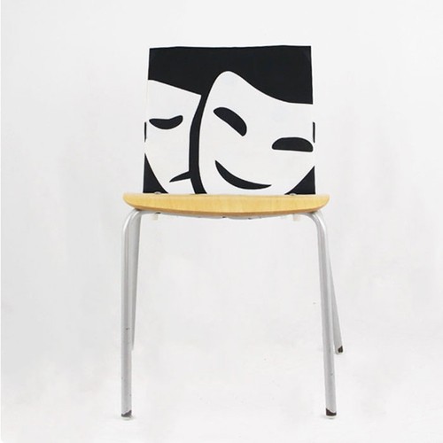 Housse de dossier de chaise en polyester pleine imp thumbnail 8